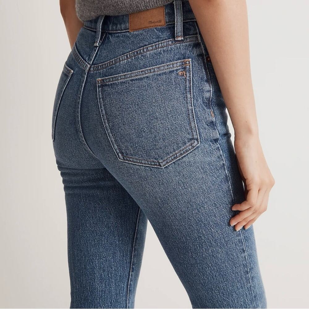 Madewell Perfect Vintage Flare Crop blue Jeans size 25